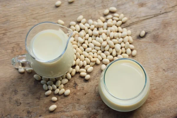 White kidney bean with soy milk — Stock Photo, Image