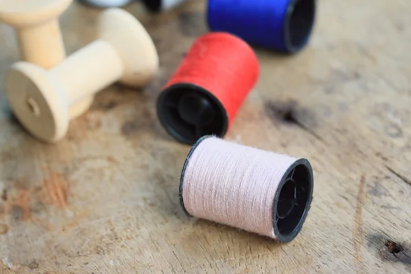 A lot thread spool — Stock Photo, Image