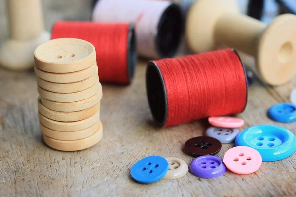 A lot thread spool — Stock Photo, Image