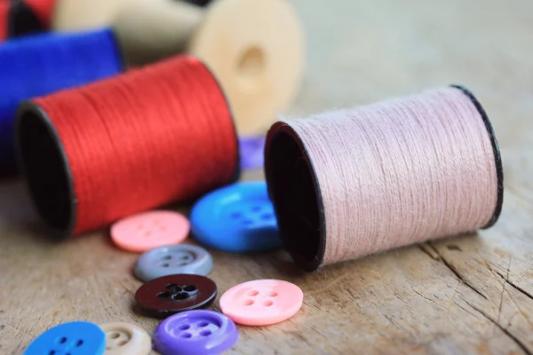 A lot thread spool — Stock Photo, Image