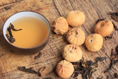 kuru incir ve sıcak çay