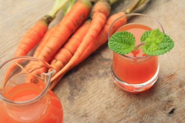 taze havuç suyu ile