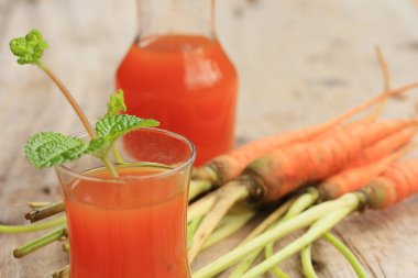 taze havuç suyu ile