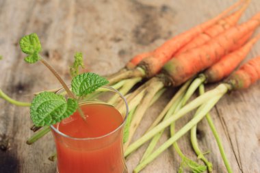 taze havuç suyu ile