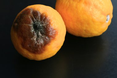 çürük limon siyah arka plan