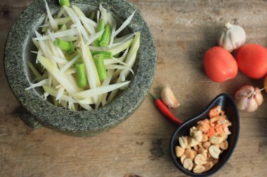 tuzlu yumurta papaya salatası