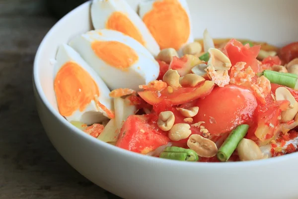 tuzlu yumurta papaya salatası
