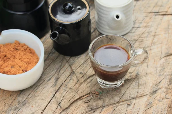 Café espresso aromático caliente — Foto de Stock