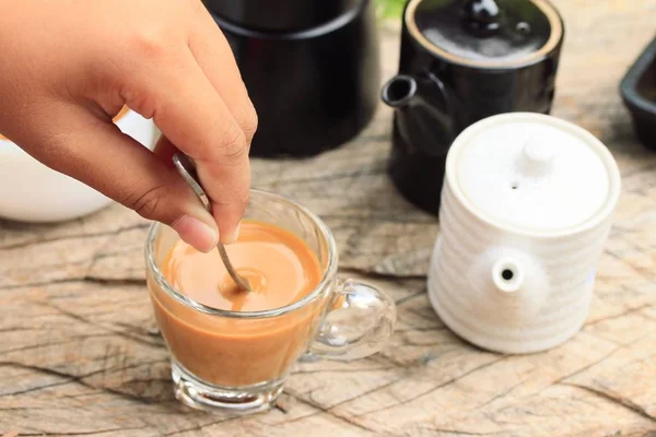 Café espresso aromático caliente —  Fotos de Stock