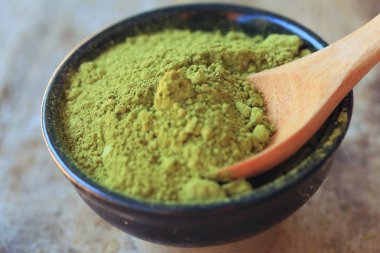 Kibrit yeşil çay tozu