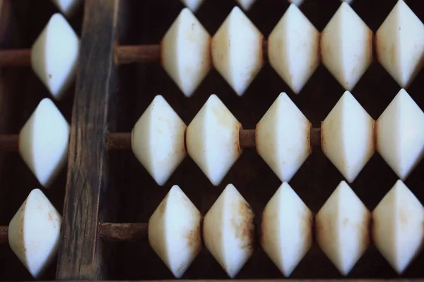 Vintage abacus och kalkylator — Stockfoto