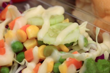 lezzetli karışımı sebze salatası