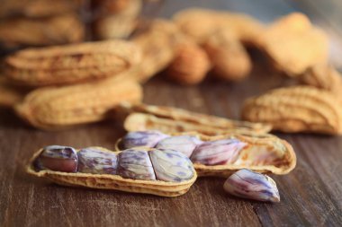 Ahşap üzerine çok fıstık