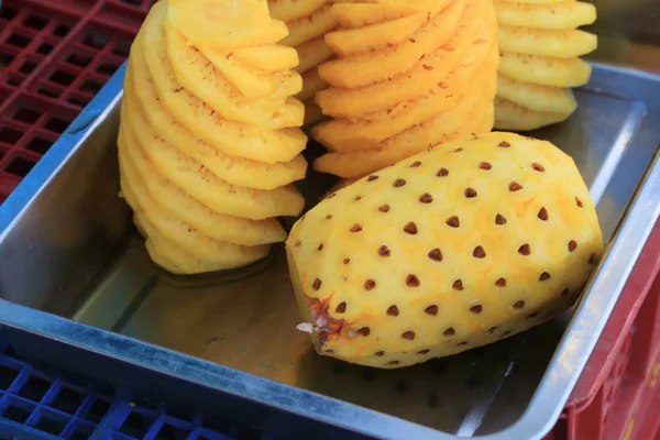 Pineapple at the market — Stock Photo, Image