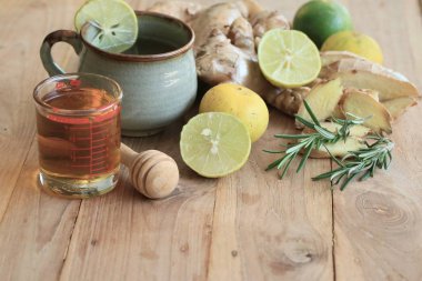 ballı zencefil çayı