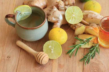 ballı zencefil çayı