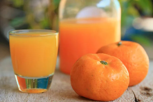 Bottle of orange juice — Stock Photo, Image