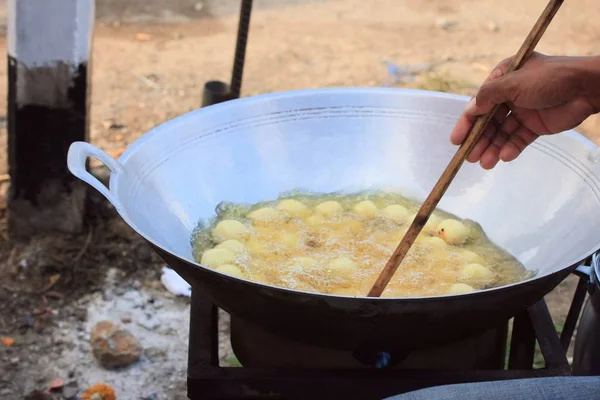 Tatlı tatlı patates kızarmış — Stok fotoğraf