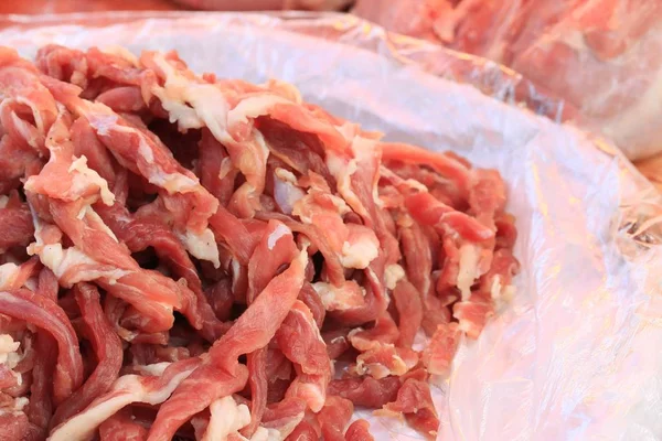 Daging babi di pasar — Stok Foto