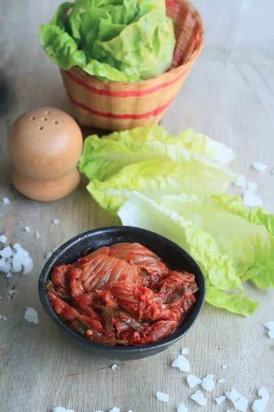 Kimchi λάχανο - Κορεατικά τροφίμων — Φωτογραφία Αρχείου