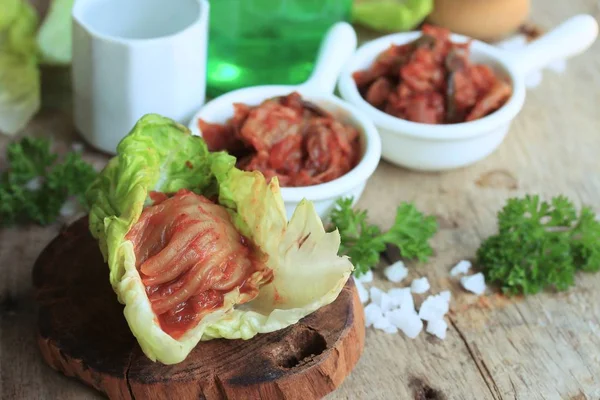 Kimchi cabbage - korean food — Stock Photo, Image