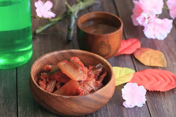 Kimchi kapusta - łódki — Zdjęcie stockowe