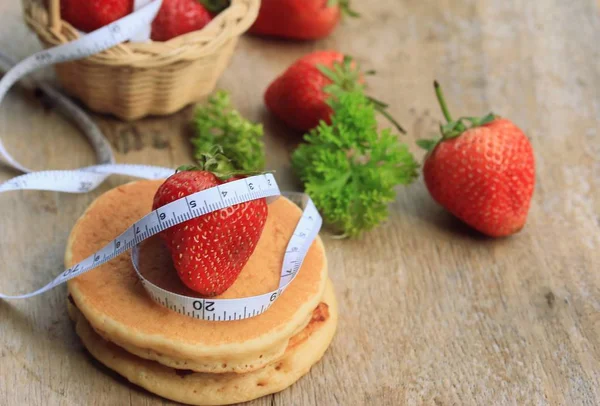 Frittelle saporite con fragola — Foto Stock