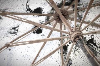 Sanat kumaş boya şemsiye