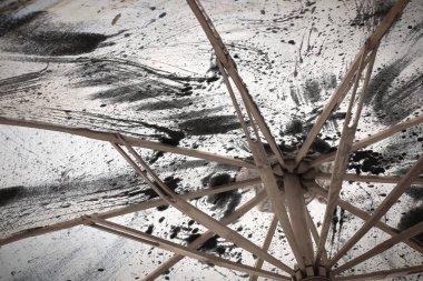 Sanat kumaş boya şemsiye