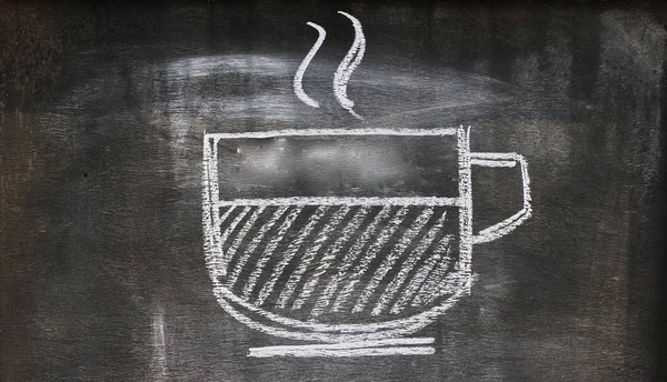 Blackboard etiket kahve — Stok fotoğraf