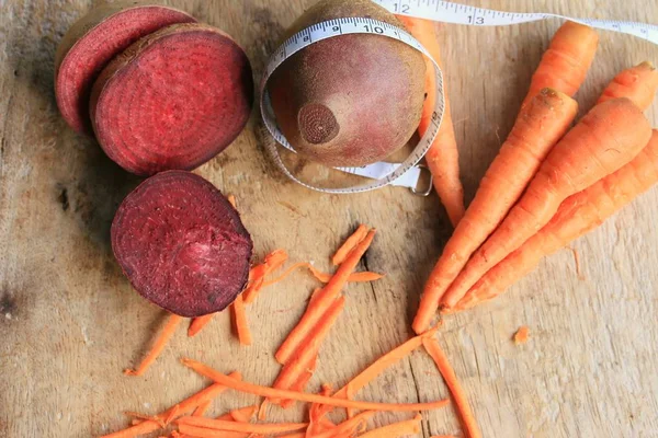 Fresh beetroot and carrot — Stock Photo, Image