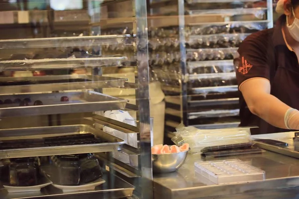 La preparación sabrosa al chocolate — Foto de Stock