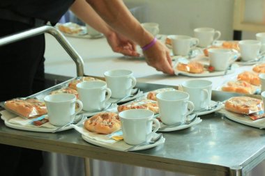 Kahve molası konferans toplantısı