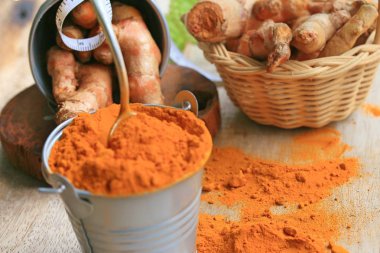 Zerdeçal tozu ile taze