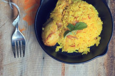 tavuk biryani pirinç