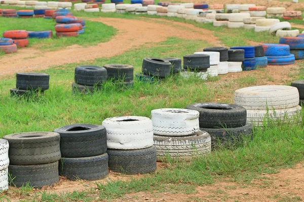 Spare tyre in the farm — Stock Photo, Image