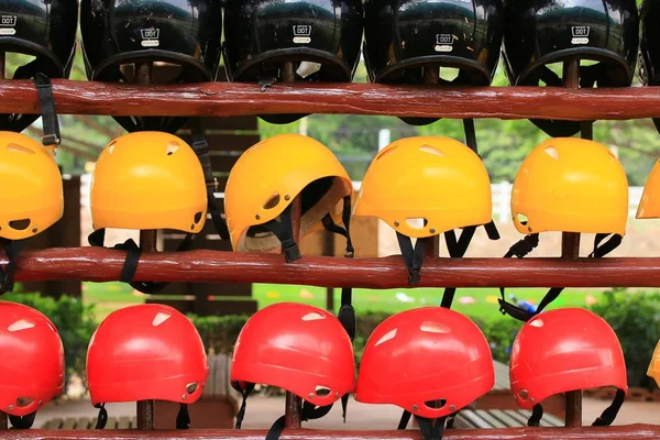 A lot color motorcycle helmet — Stock Photo, Image