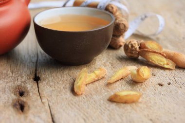 zencefil çayı ve taze