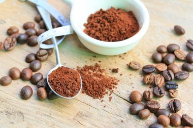 kahve anlık ve fasulye