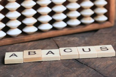 eski abacus vintage ahşap