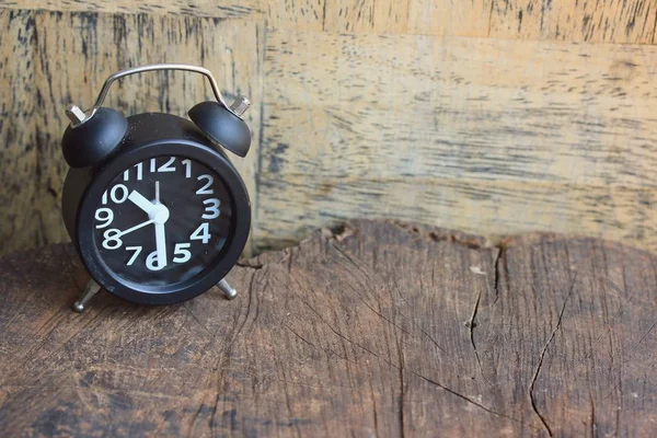 time clock on wood vintage