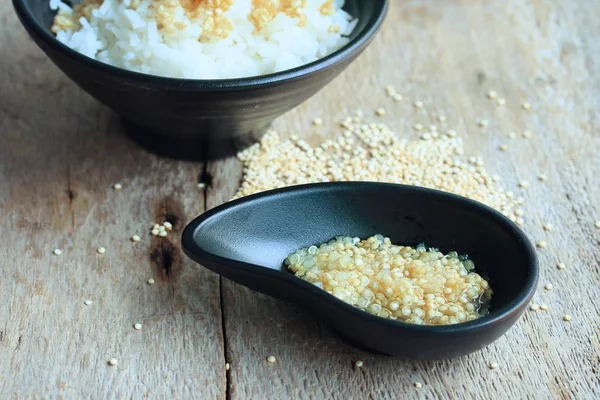 Arroz cocido y quinua — Foto de Stock