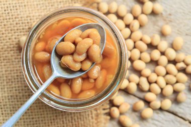 yığın tuzlu soya fasulyesi