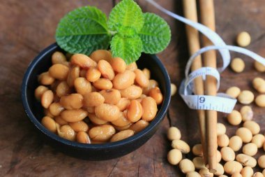 yığın tuzlu soya fasulyesi