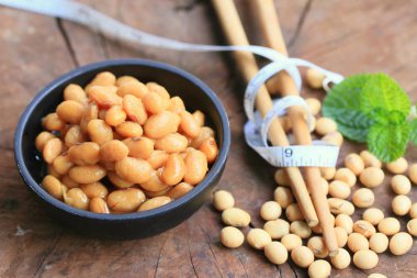 yığın tuzlu soya fasulyesi