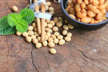 yığın tuzlu soya fasulyesi