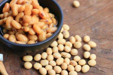 yığın tuzlu soya fasulyesi