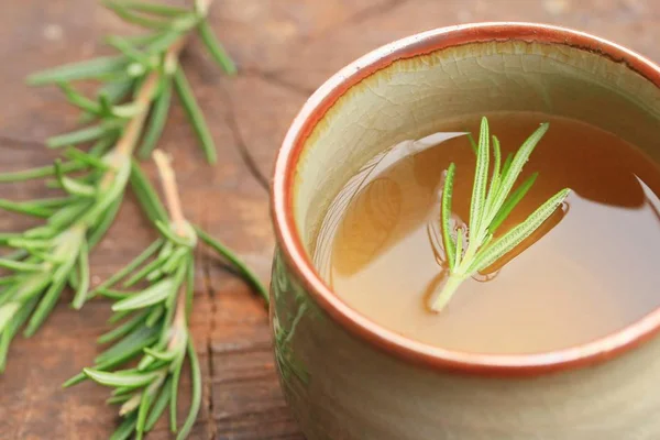 Herbs rosemary hot tea — Stock Photo, Image