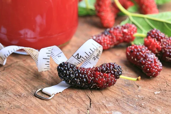 Mulberry fruit en SAP — Stockfoto