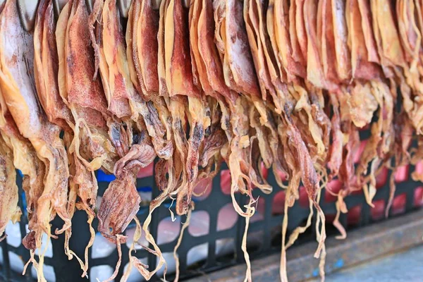Sušená ryba na trhu — Stock fotografie